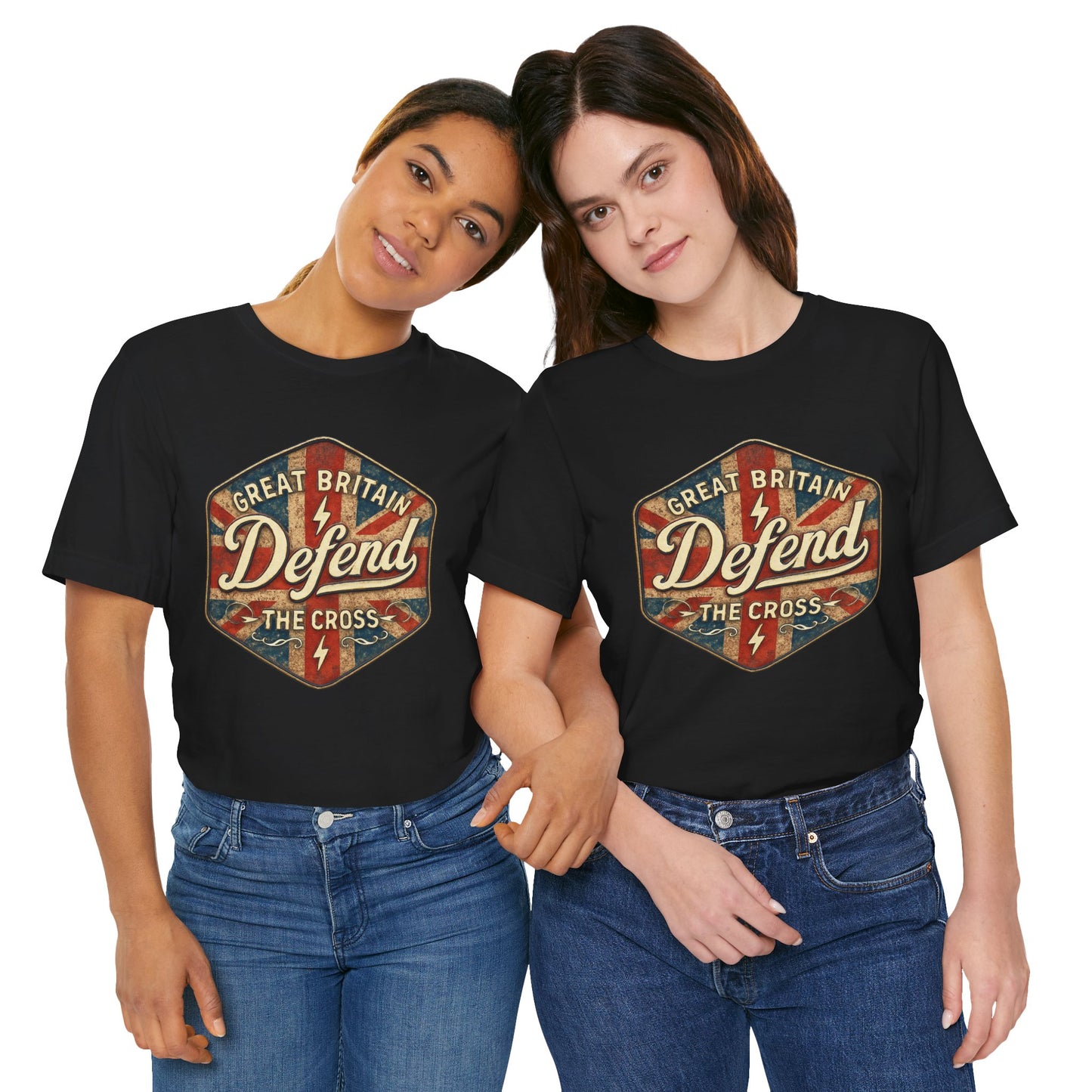 Defend the Cross Graphic Tee | Unisex T-Shirt, Casual Wear, Gift for Him/Her, Birthday, Funny Shirt