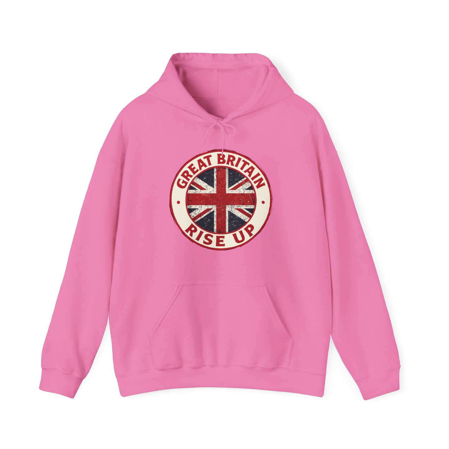 Great Britain Rise Up Hoodie | Unisex Heavy Blend Sweatshirt | Perfect for Pride, Travel, or Everyday Wear