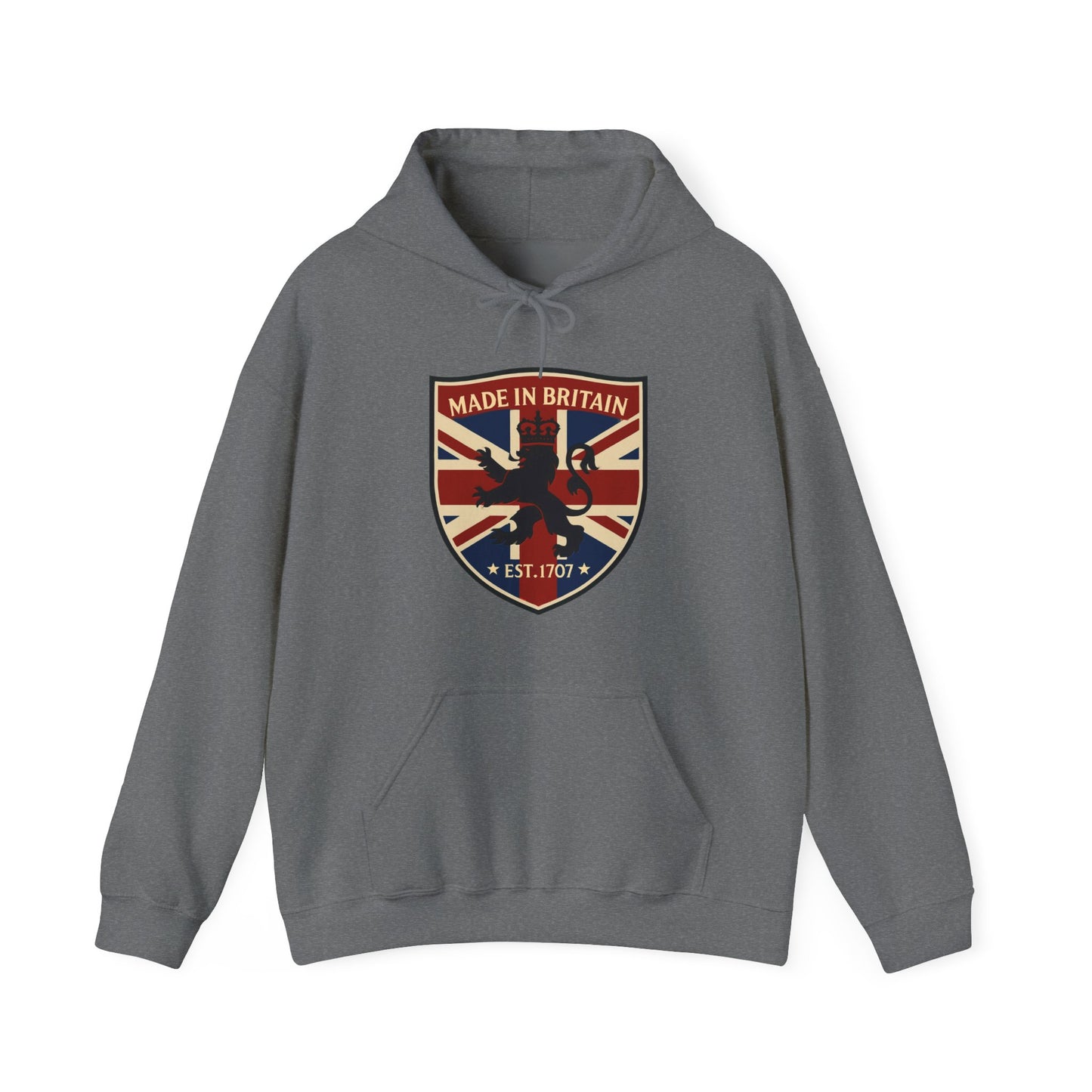 British Pride Hoodie - Unisex Heavy Blend™ Sweatshirt, Made in Britain, Cozy Gift for Her/Him, Casual Wear, Travel, Holiday Apparel