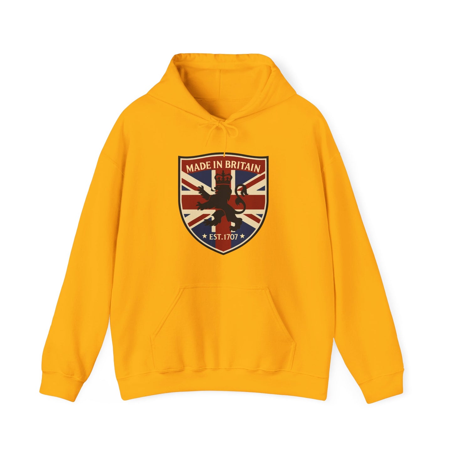 British Pride Hoodie - Unisex Heavy Blend™ Sweatshirt, Made in Britain, Cozy Gift for Her/Him, Casual Wear, Travel, Holiday Apparel