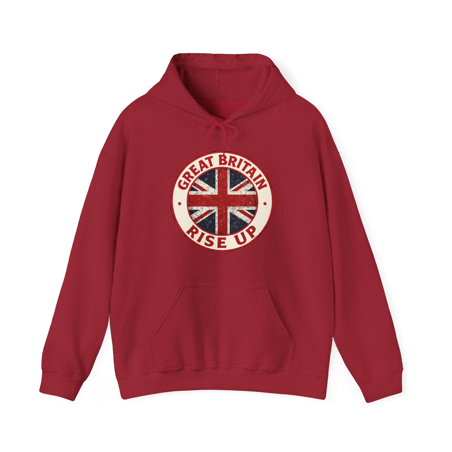 Great Britain Rise Up Hoodie | Unisex Heavy Blend Sweatshirt | Perfect for Pride, Travel, or Everyday Wear
