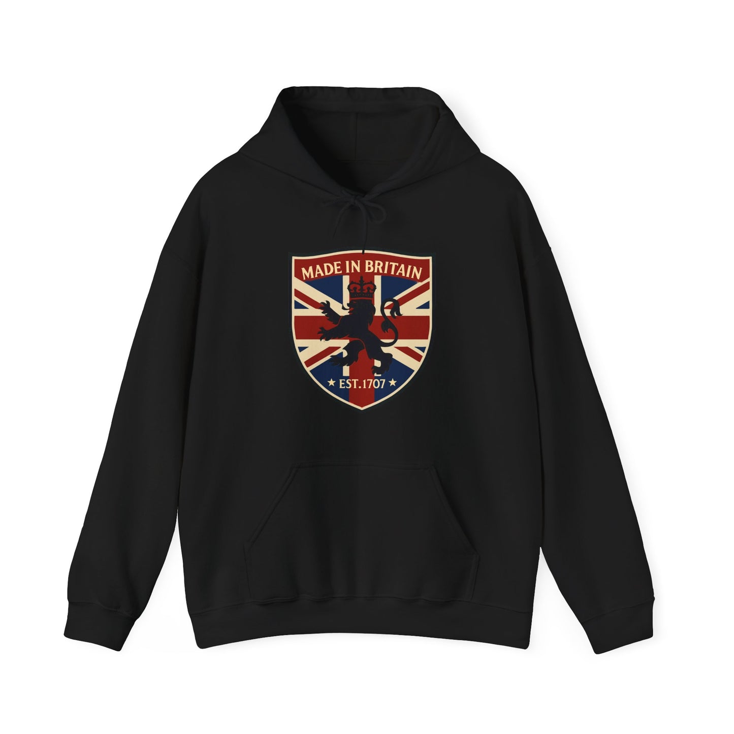 British Pride Hoodie - Unisex Heavy Blend™ Sweatshirt, Made in Britain, Cozy Gift for Her/Him, Casual Wear, Travel, Holiday Apparel