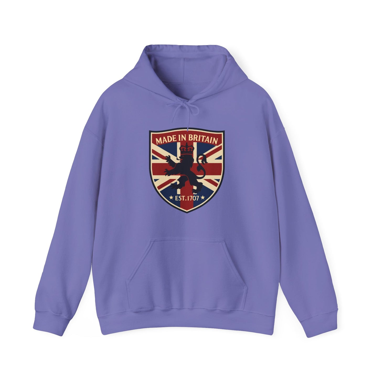 British Pride Hoodie - Unisex Heavy Blend™ Sweatshirt, Made in Britain, Cozy Gift for Her/Him, Casual Wear, Travel, Holiday Apparel