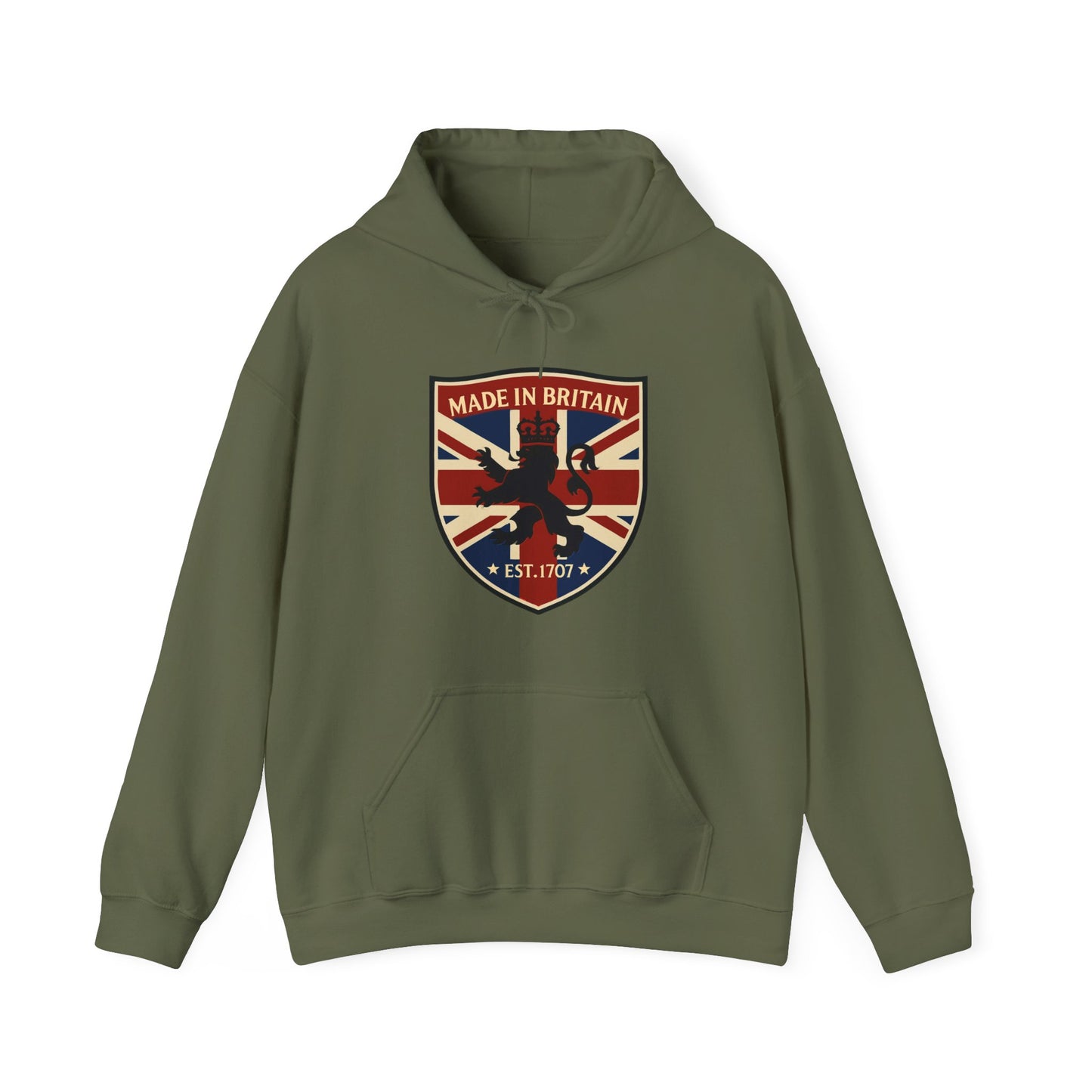 British Pride Hoodie - Unisex Heavy Blend™ Sweatshirt, Made in Britain, Cozy Gift for Her/Him, Casual Wear, Travel, Holiday Apparel