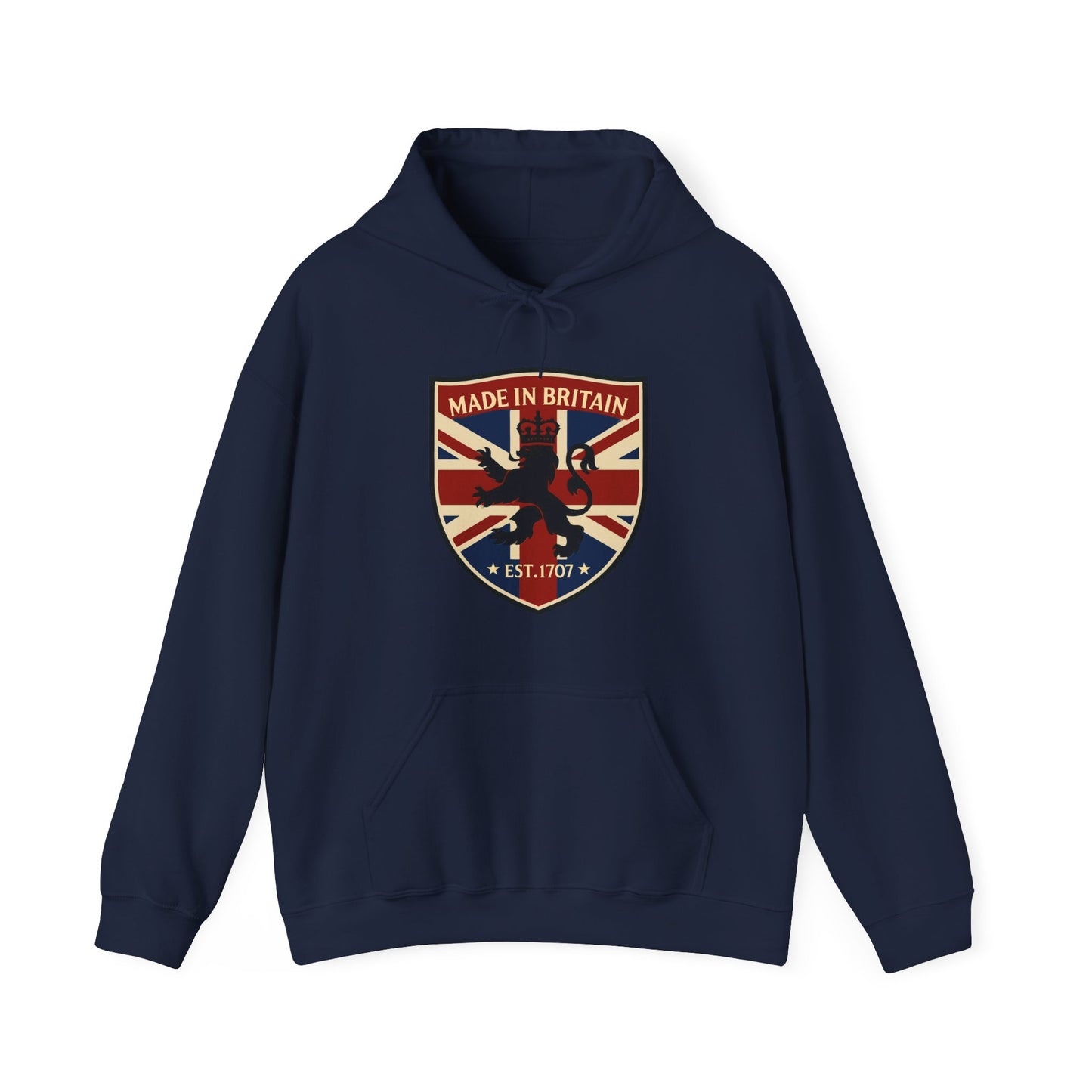 British Pride Hoodie - Unisex Heavy Blend™ Sweatshirt, Made in Britain, Cozy Gift for Her/Him, Casual Wear, Travel, Holiday Apparel