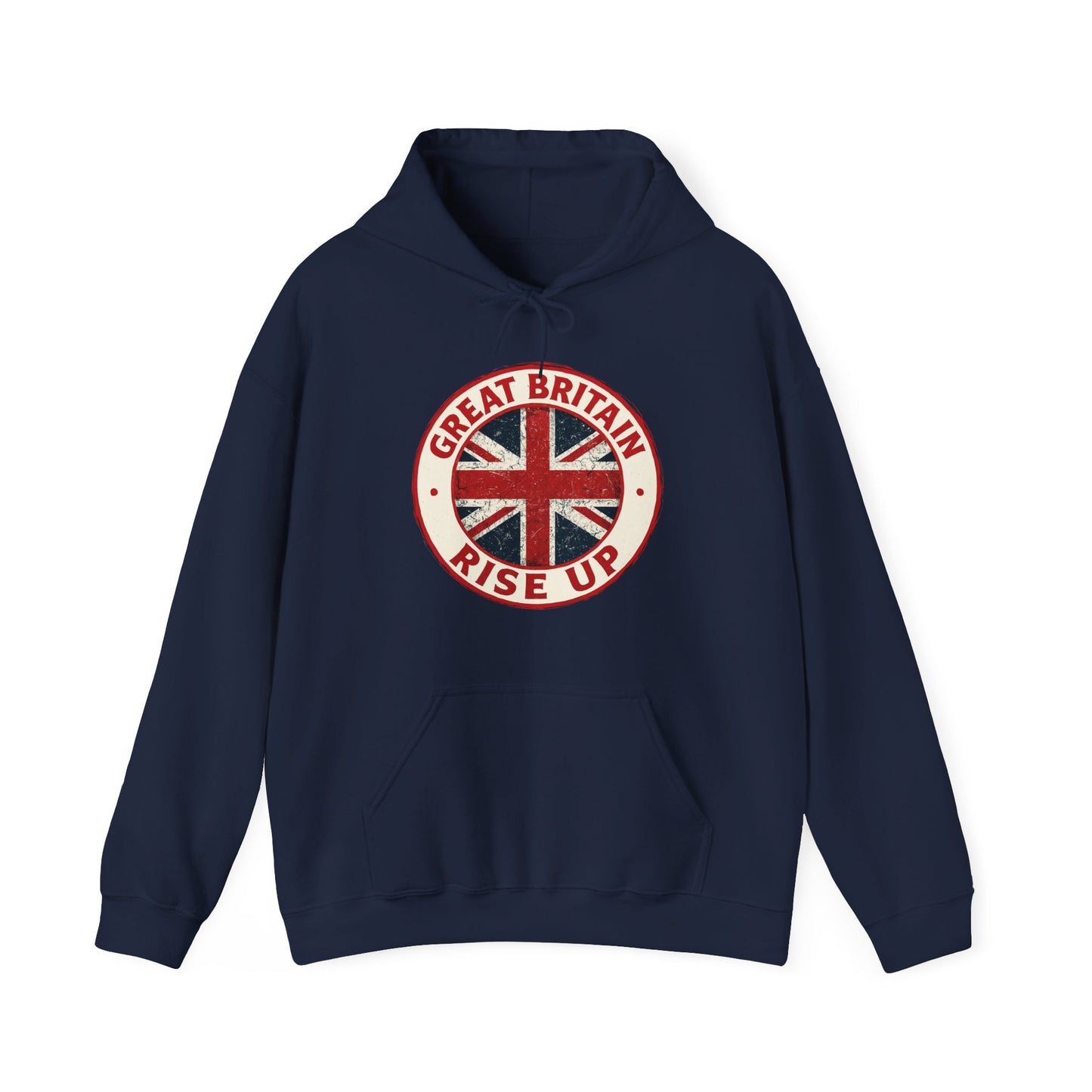 Great Britain Rise Up Hoodie | Unisex Heavy Blend Sweatshirt | Perfect for Pride, Travel, or Everyday Wear