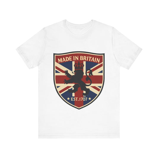 Made in Britain Tee, Casualwear, British Pride Shirt, Gift for National Holidays, Unisex Jersey T-Shirt, Heritage Apparel