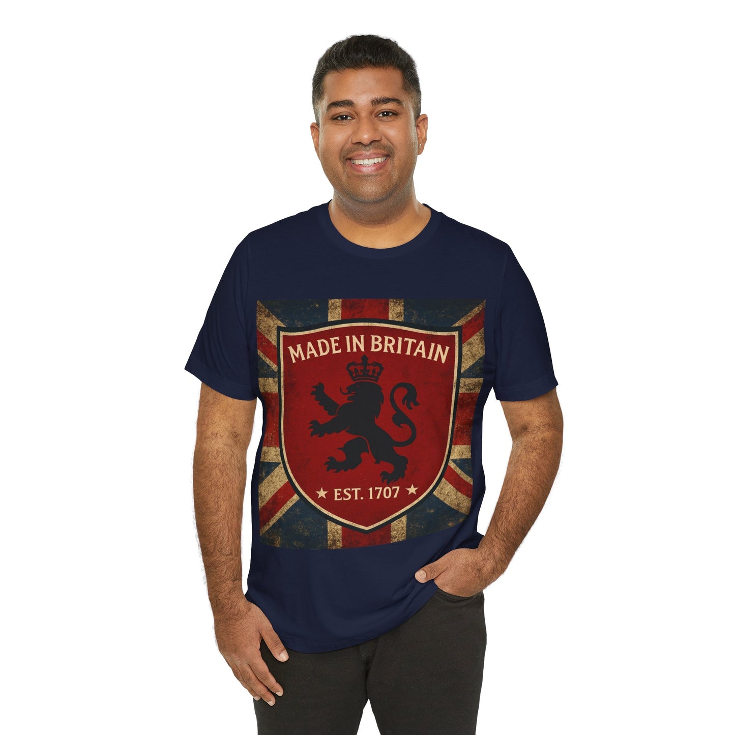 Vintage British Lion Tee, Unisex T-Shirt, Retro England Shirt, Unique Graphic Tee, Gift for Travelers, Made in Britain Apparel