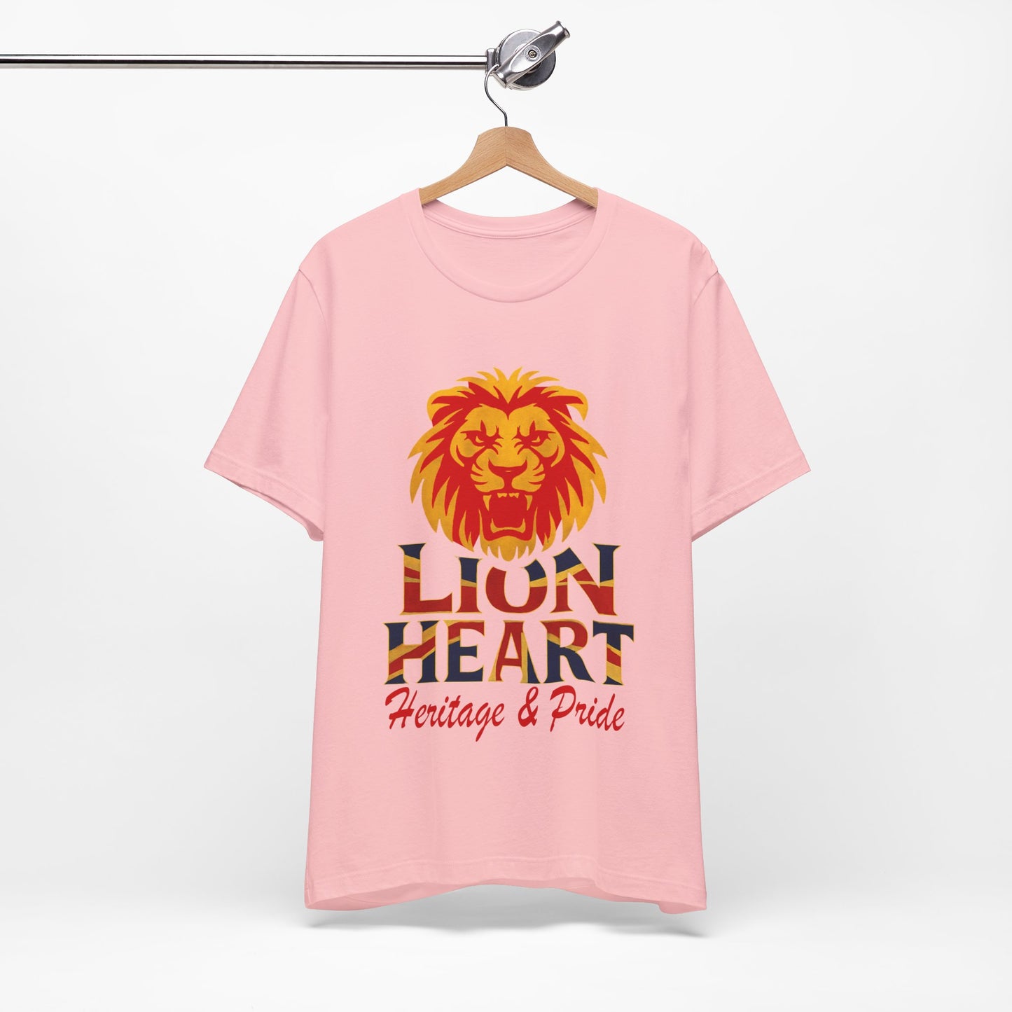 Lion Heart Heritage Tee, Pride T-Shirt, Unisex Casual Top, Gifts for Dad, Birthday Apparel, Family Reunion Wear