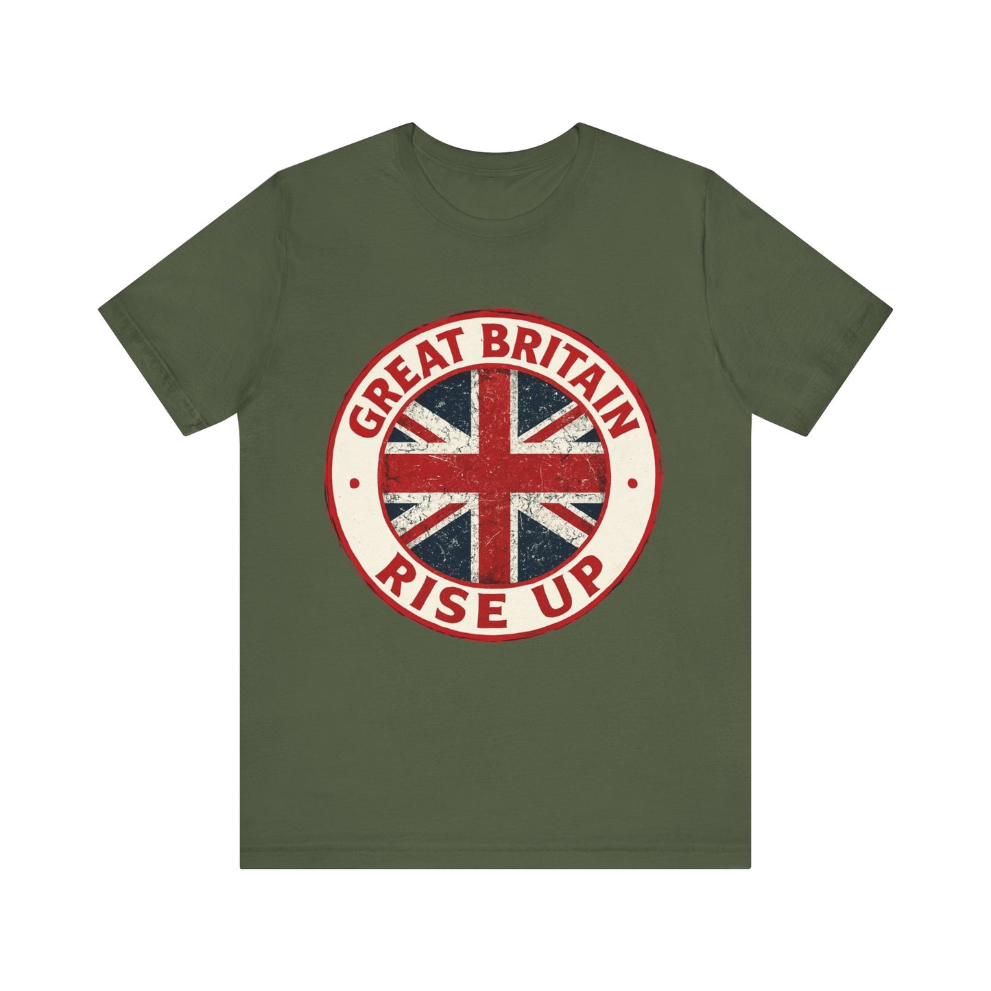 Great Britain Rise Up Tee, Unisex Short Sleeve Shirt, British Pride Apparel, UK Gift, Casual Wear, Patriot T-Shirt