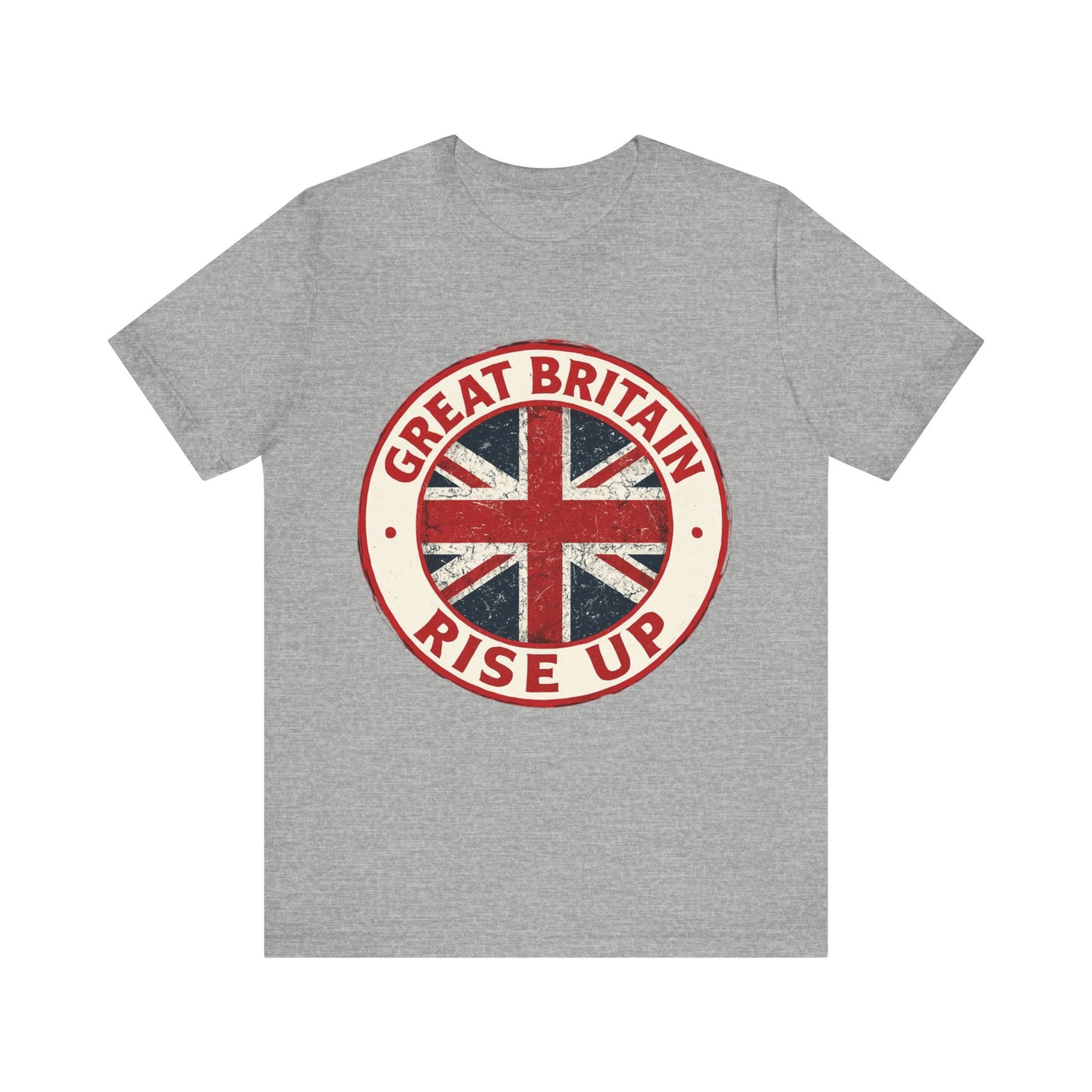 Great Britain Rise Up Tee, Unisex Short Sleeve Shirt, British Pride Apparel, UK Gift, Casual Wear, Patriot T-Shirt