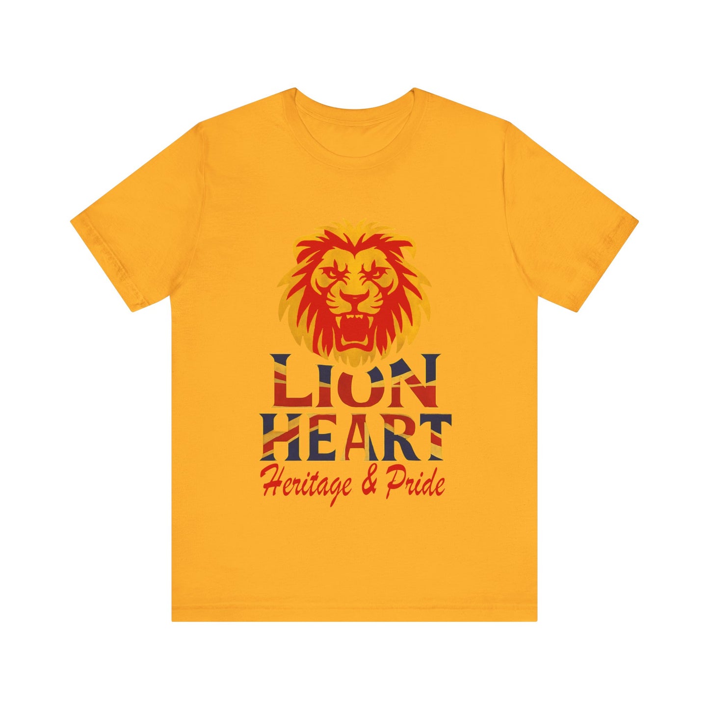 Lion Heart Heritage Tee, Pride T-Shirt, Unisex Casual Top, Gifts for Dad, Birthday Apparel, Family Reunion Wear