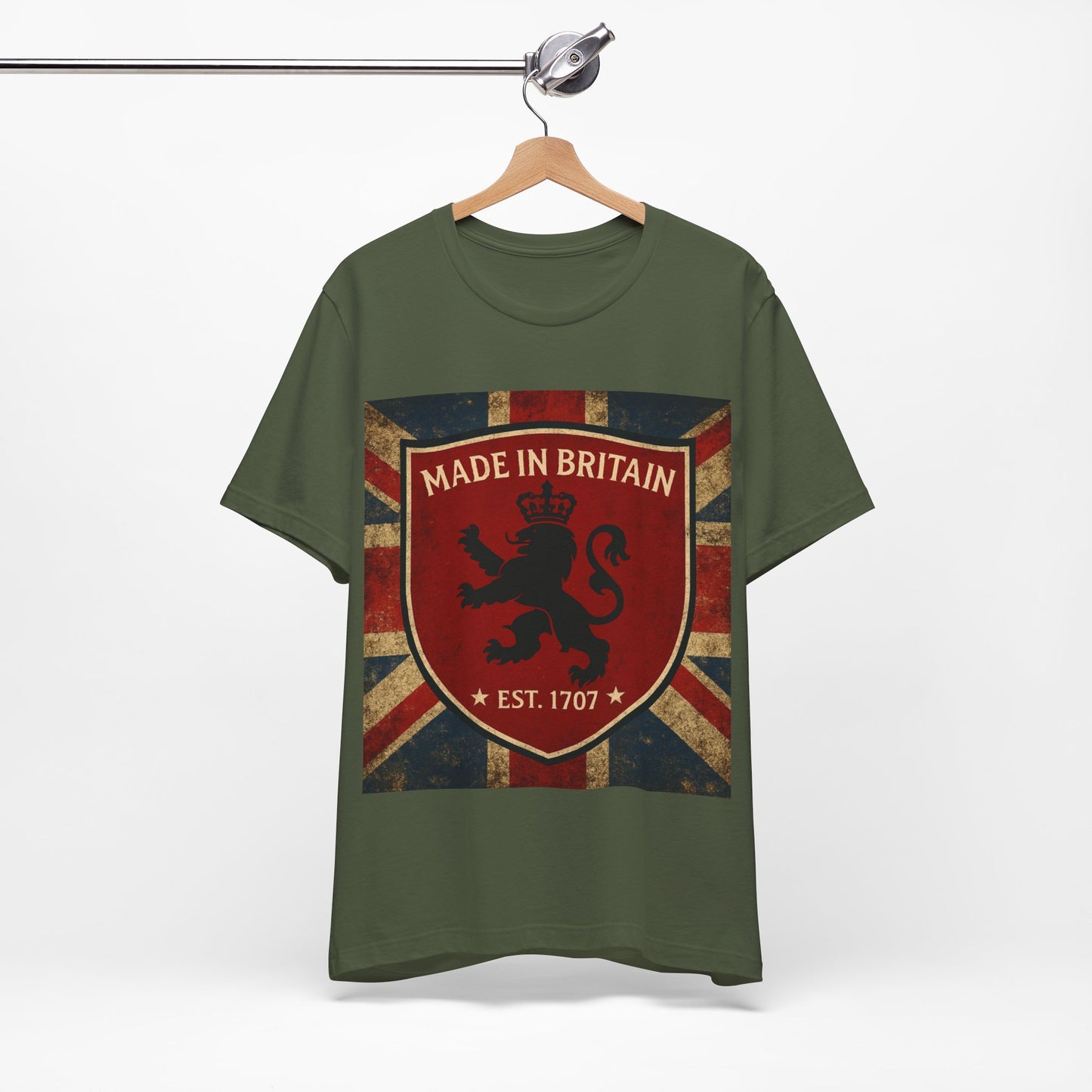 Vintage British Lion Tee, Unisex T-Shirt, Retro England Shirt, Unique Graphic Tee, Gift for Travelers, Made in Britain Apparel