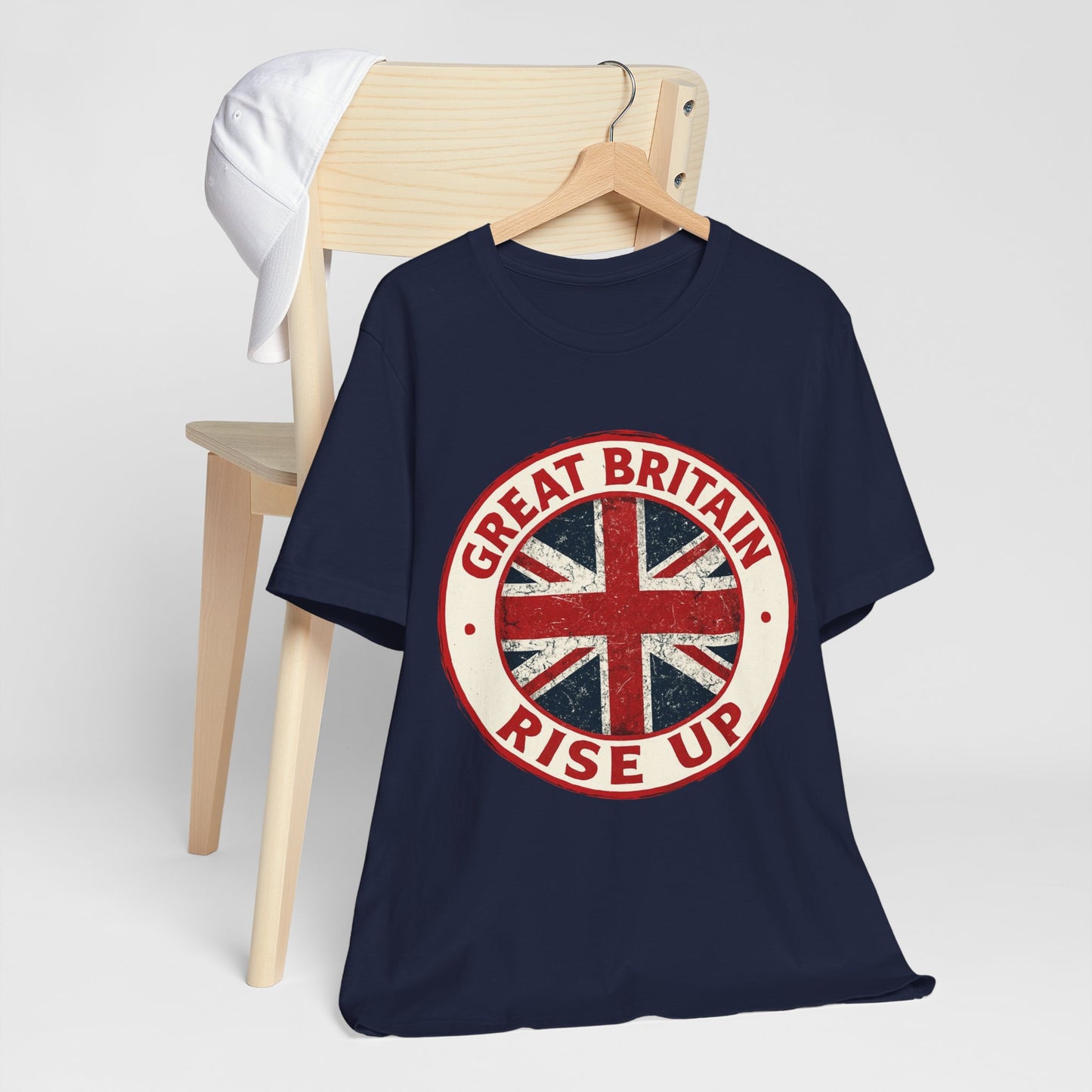 Great Britain Rise Up Tee, Unisex Short Sleeve Shirt, British Pride Apparel, UK Gift, Casual Wear, Patriot T-Shirt