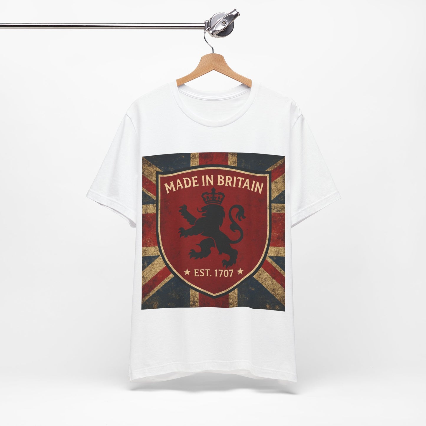 Vintage British Lion Tee, Unisex T-Shirt, Retro England Shirt, Unique Graphic Tee, Gift for Travelers, Made in Britain Apparel