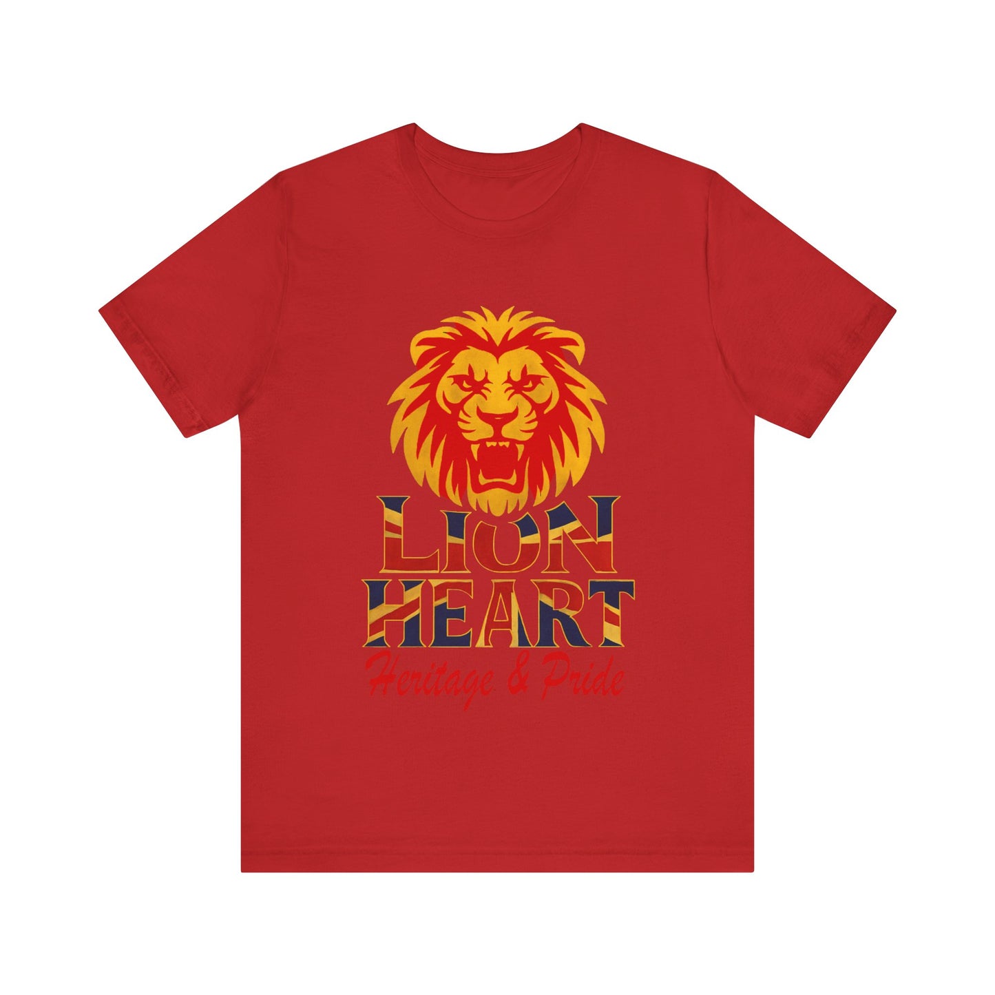 Lion Heart Heritage Tee, Pride T-Shirt, Unisex Casual Top, Gifts for Dad, Birthday Apparel, Family Reunion Wear