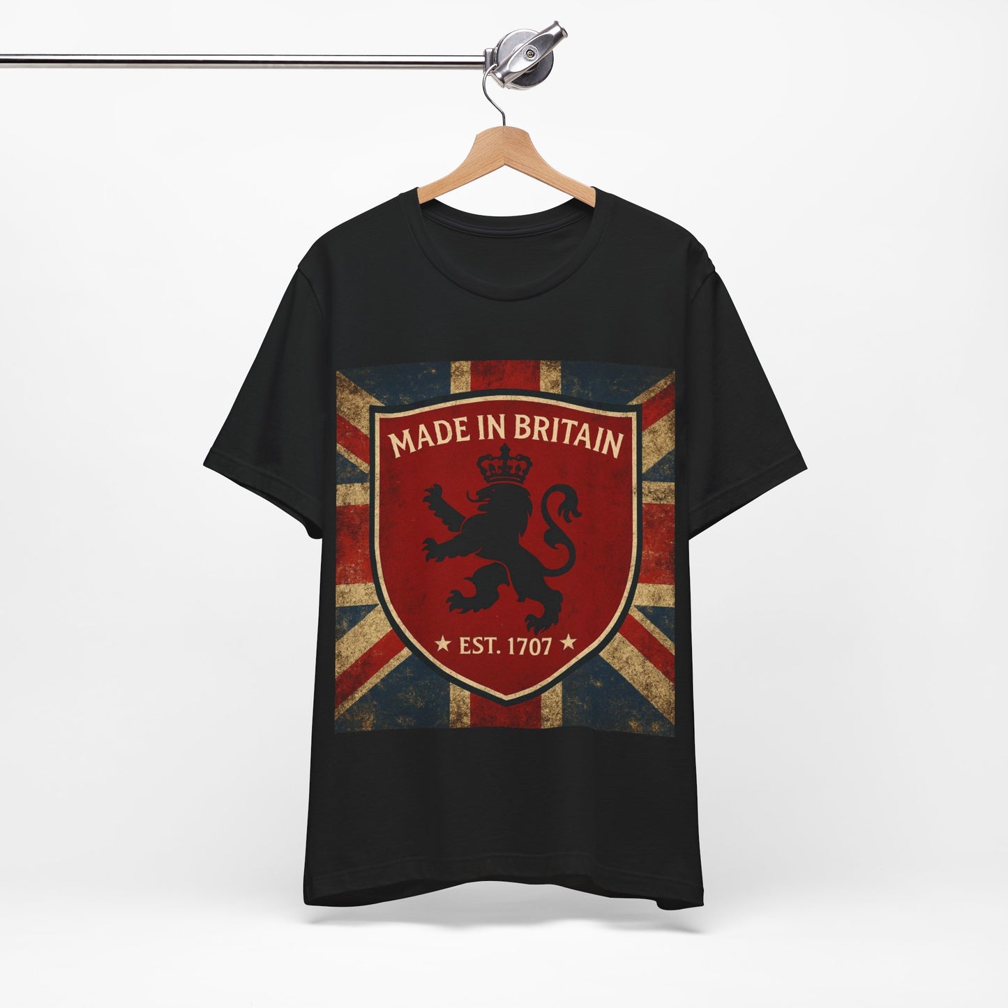 Vintage British Lion Tee, Unisex T-Shirt, Retro England Shirt, Unique Graphic Tee, Gift for Travelers, Made in Britain Apparel