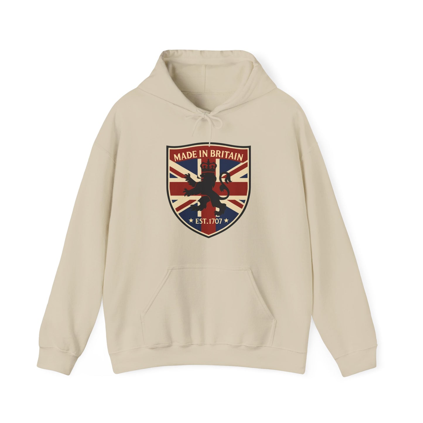 British Pride Hoodie - Unisex Heavy Blend™ Sweatshirt, Made in Britain, Cozy Gift for Her/Him, Casual Wear, Travel, Holiday Apparel