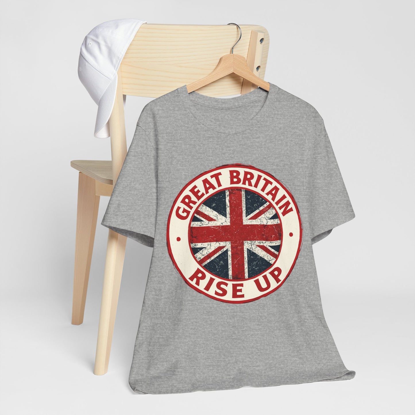 Great Britain Rise Up Tee, Unisex Short Sleeve Shirt, British Pride Apparel, UK Gift, Casual Wear, Patriot T-Shirt