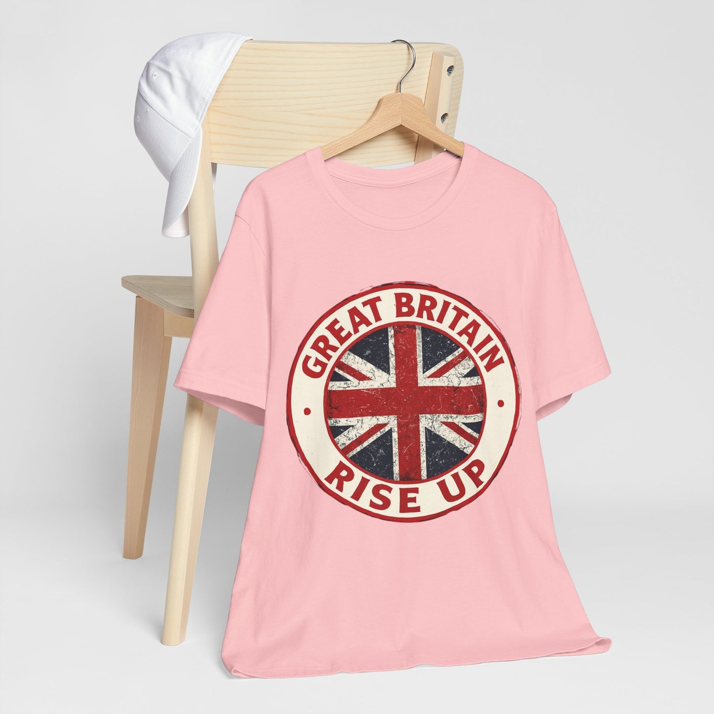 Great Britain Rise Up Tee, Unisex Short Sleeve Shirt, British Pride Apparel, UK Gift, Casual Wear, Patriot T-Shirt
