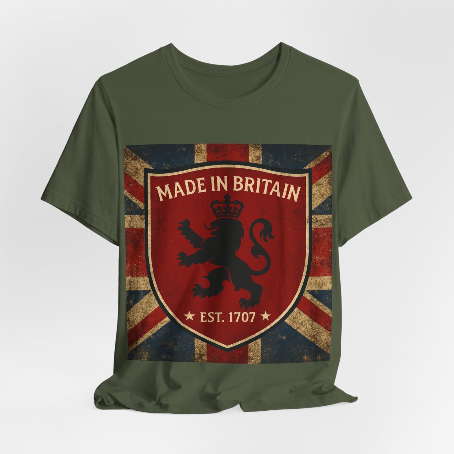 Vintage British Lion Tee, Unisex T-Shirt, Retro England Shirt, Unique Graphic Tee, Gift for Travelers, Made in Britain Apparel