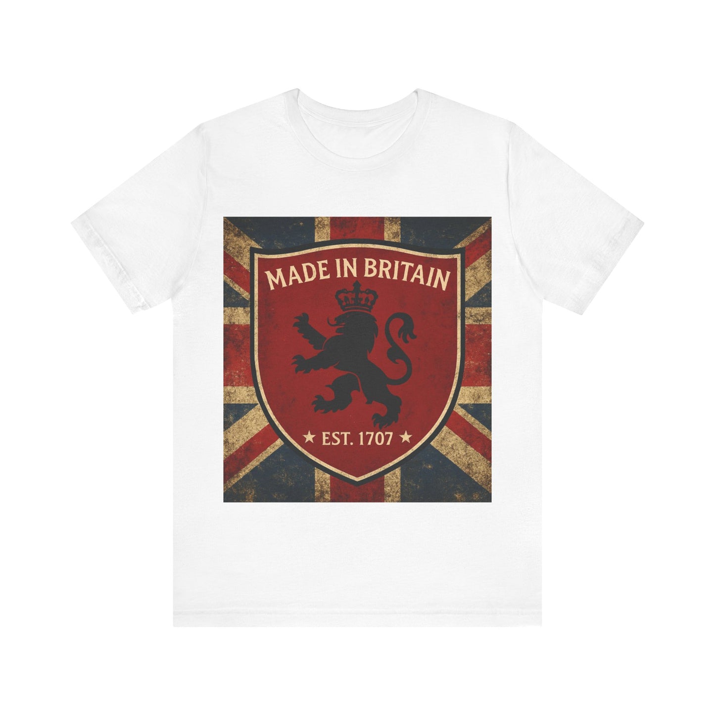Vintage British Lion Tee, Unisex T-Shirt, Retro England Shirt, Unique Graphic Tee, Gift for Travelers, Made in Britain Apparel