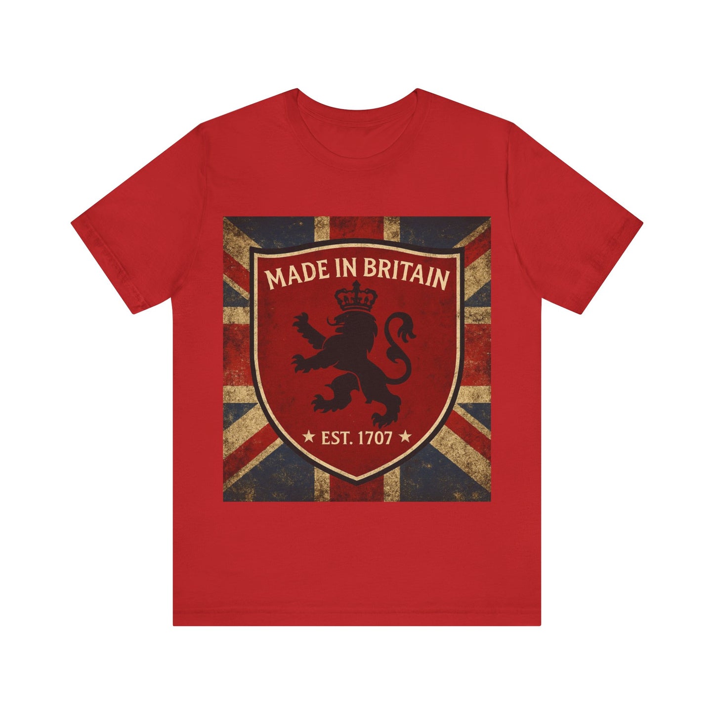 Vintage British Lion Tee, Unisex T-Shirt, Retro England Shirt, Unique Graphic Tee, Gift for Travelers, Made in Britain Apparel