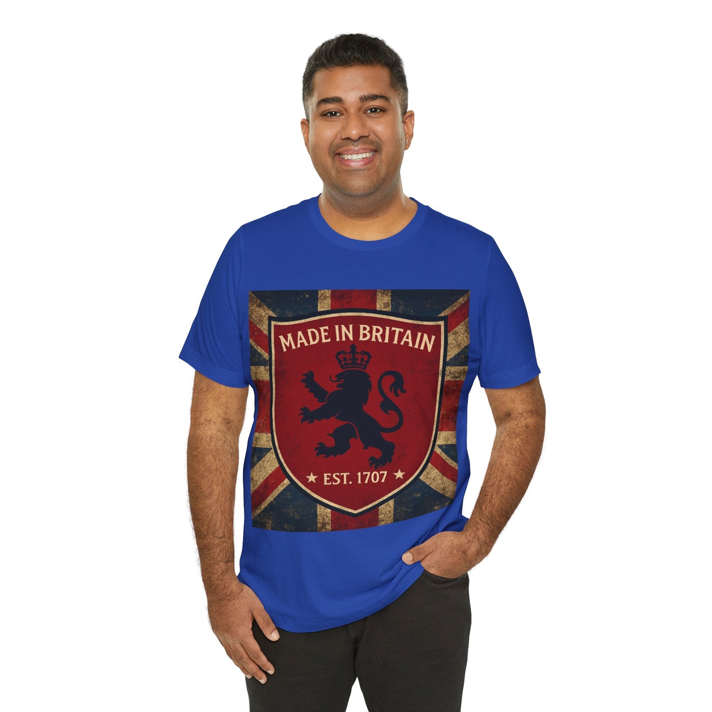 Vintage British Lion Tee, Unisex T-Shirt, Retro England Shirt, Unique Graphic Tee, Gift for Travelers, Made in Britain Apparel