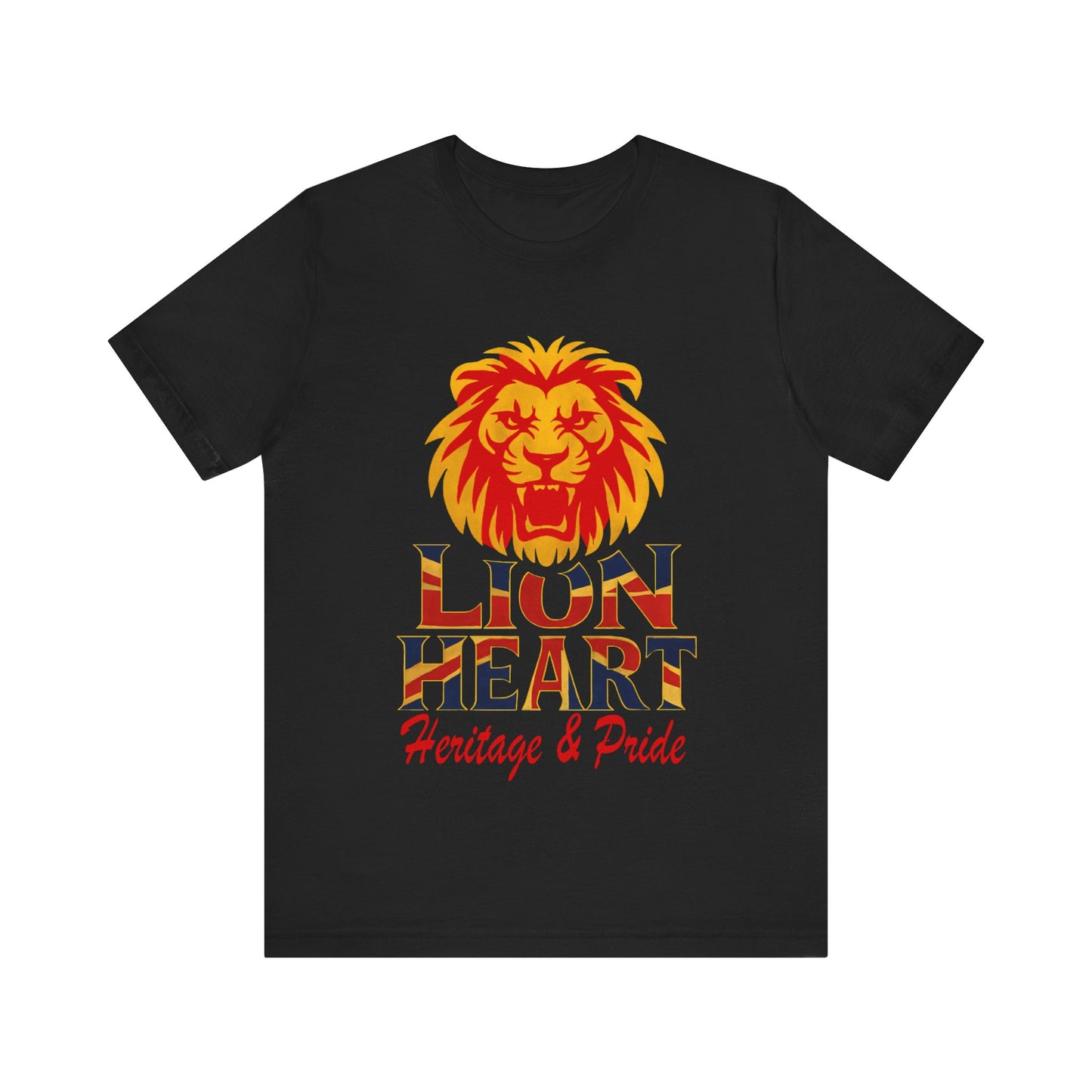 Lion Heart Heritage Tee, Pride T-Shirt, Unisex Casual Top, Gifts for Dad, Birthday Apparel, Family Reunion Wear