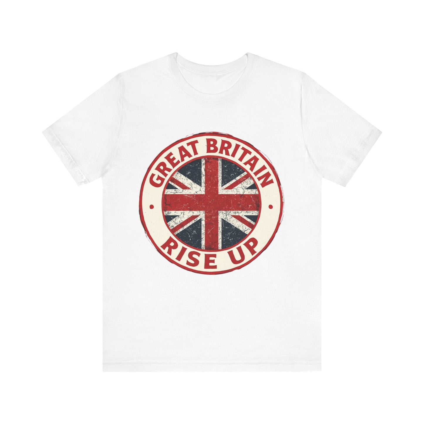 Great Britain Rise Up Tee, Unisex Short Sleeve Shirt, British Pride Apparel, UK Gift, Casual Wear, Patriot T-Shirt