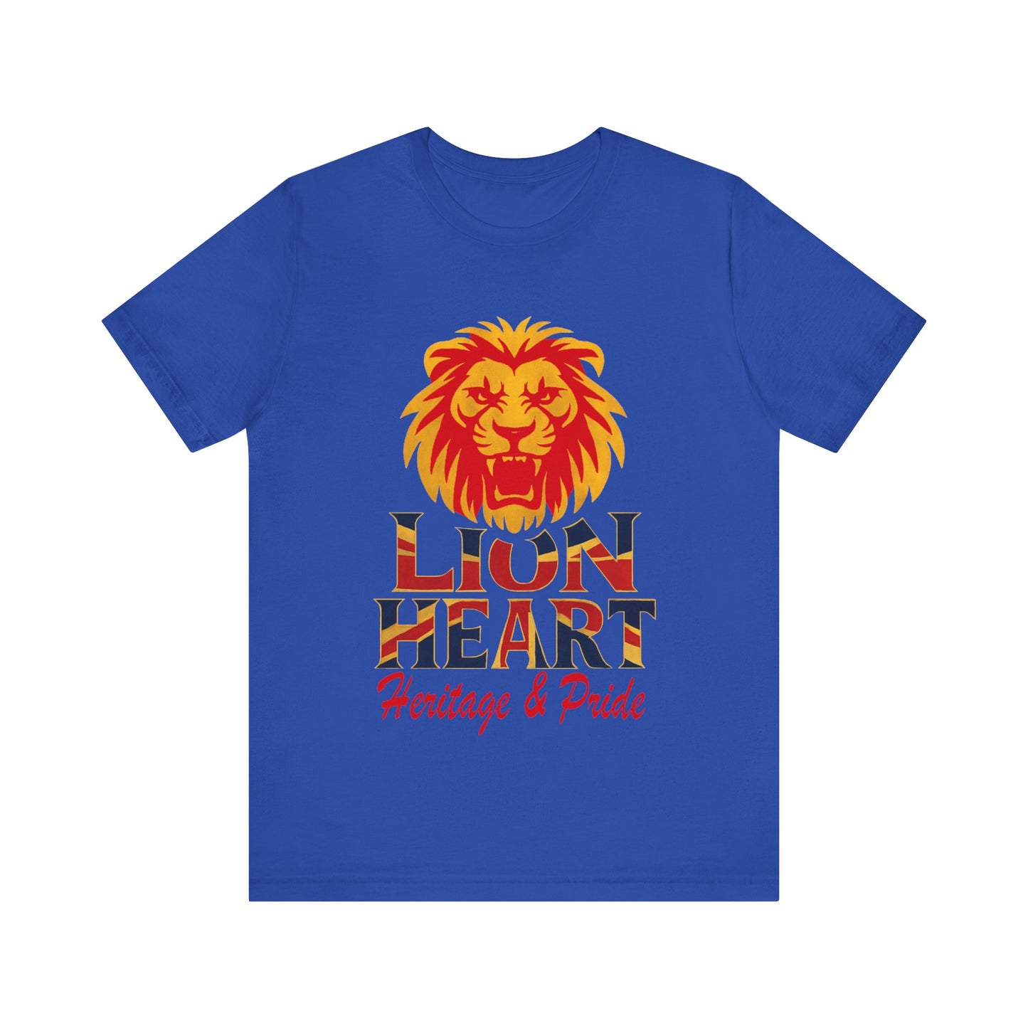 Lion Heart Heritage Tee, Pride T-Shirt, Unisex Casual Top, Gifts for Dad, Birthday Apparel, Family Reunion Wear