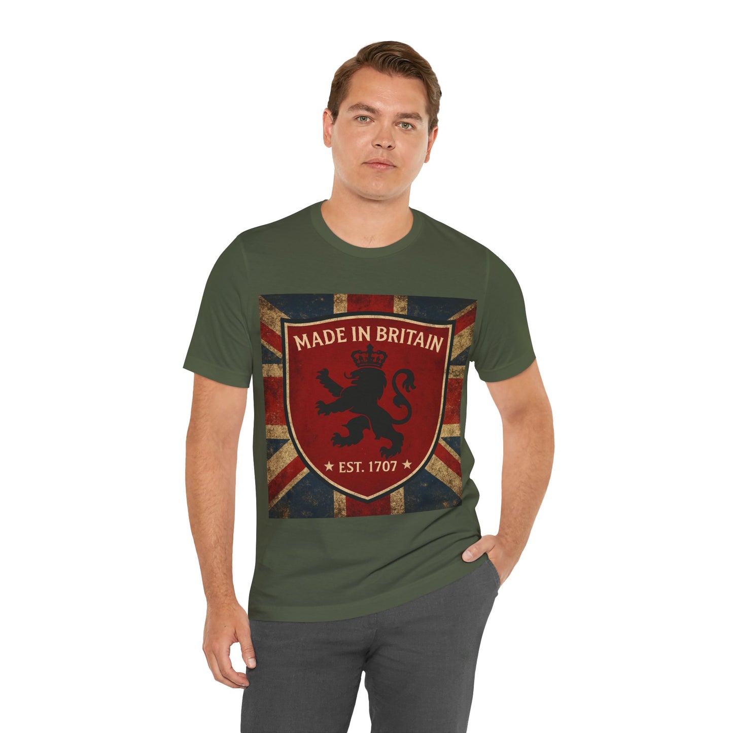 Vintage British Lion Tee, Unisex T-Shirt, Retro England Shirt, Unique Graphic Tee, Gift for Travelers, Made in Britain Apparel