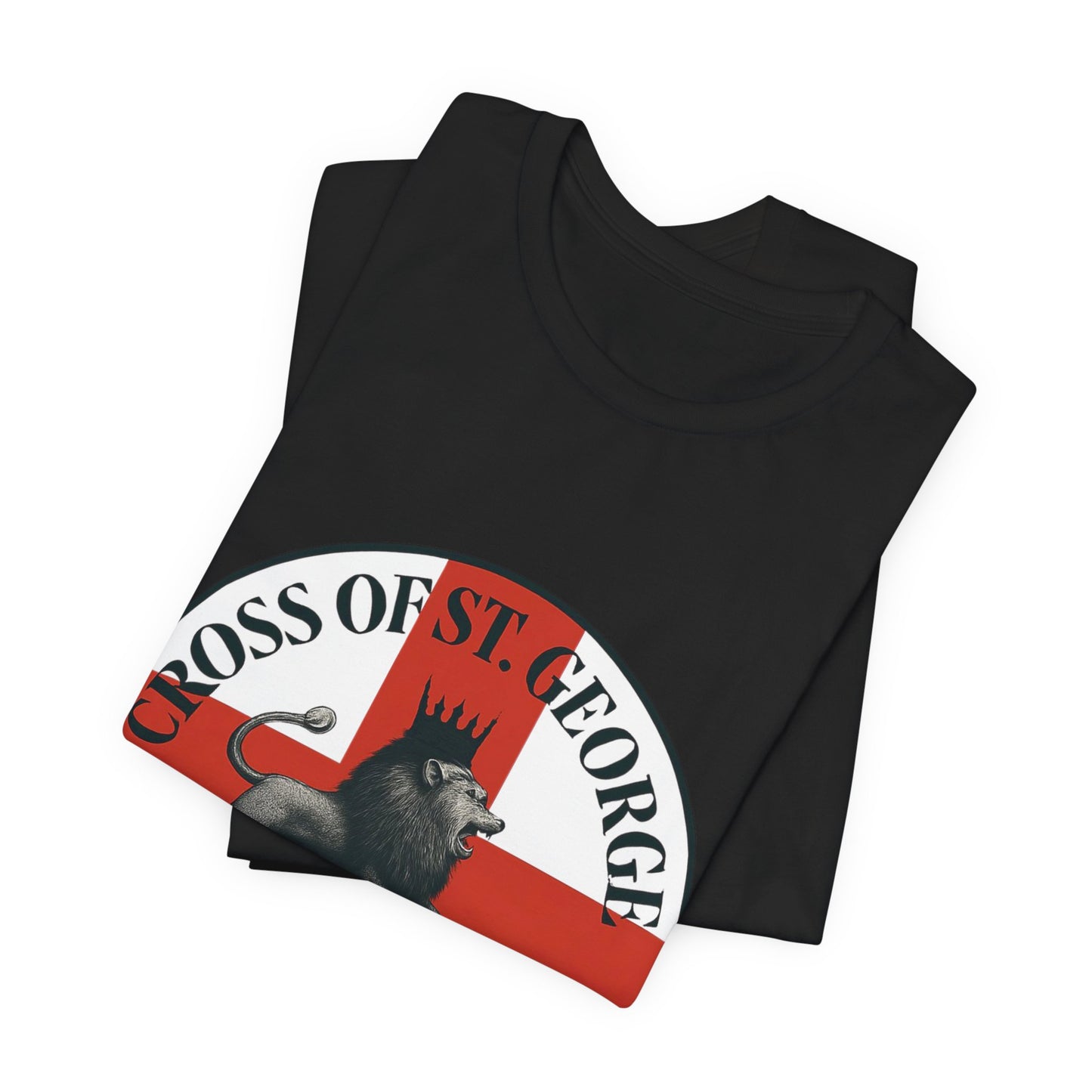 St. George's Heart of a Lion Tee - Unisex Jersey Short Sleeve Shirt, Casual Wear, Sport Fan Gear, Gift for Holidays