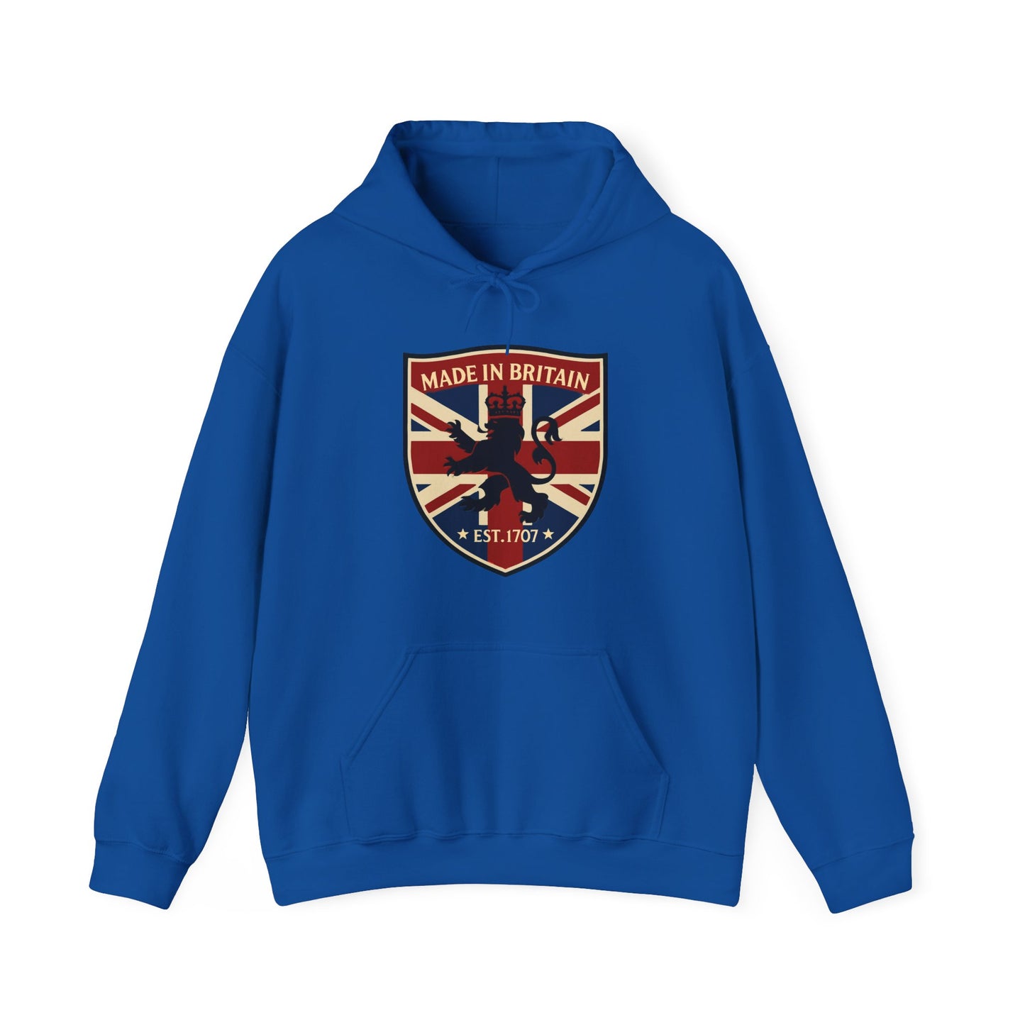 British Pride Hoodie - Unisex Heavy Blend™ Sweatshirt, Made in Britain, Cozy Gift for Her/Him, Casual Wear, Travel, Holiday Apparel