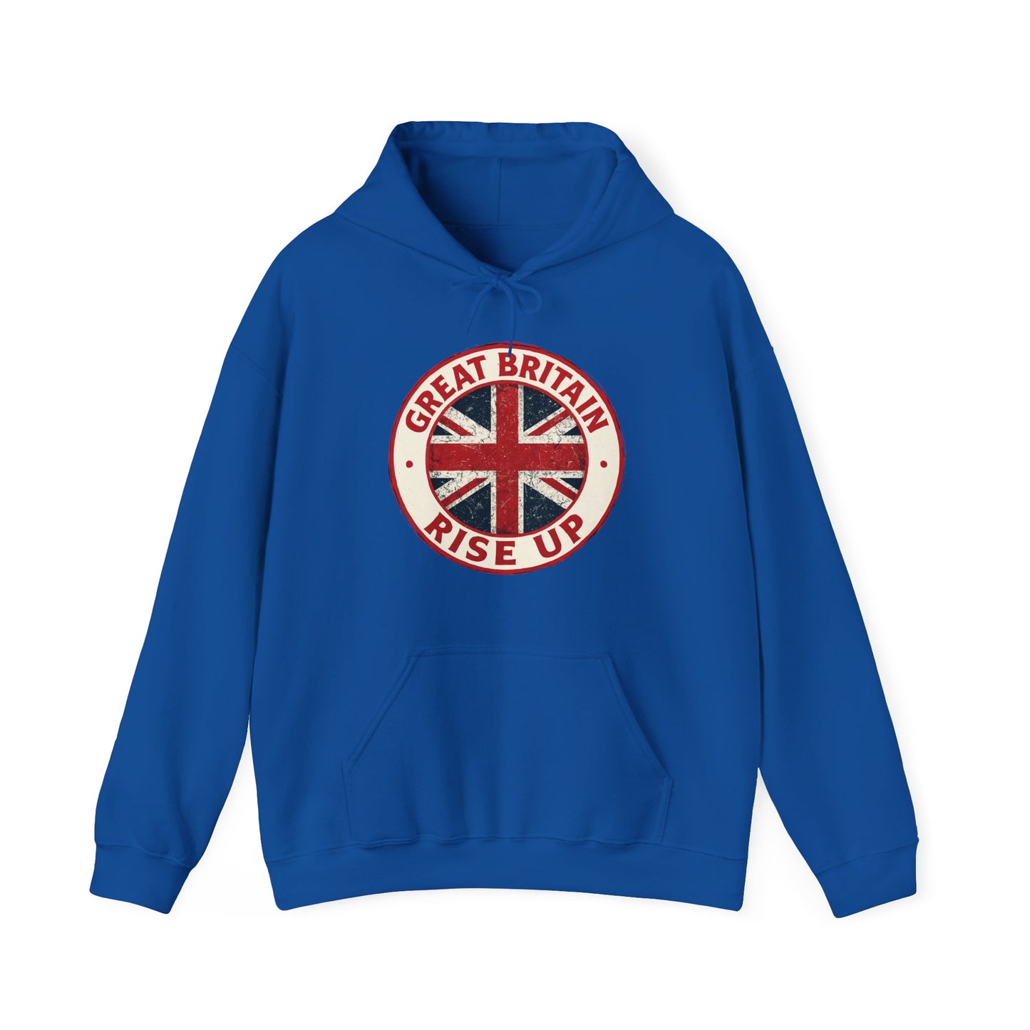 Great Britain Rise Up Hoodie | Unisex Heavy Blend Sweatshirt | Perfect for Pride, Travel, or Everyday Wear