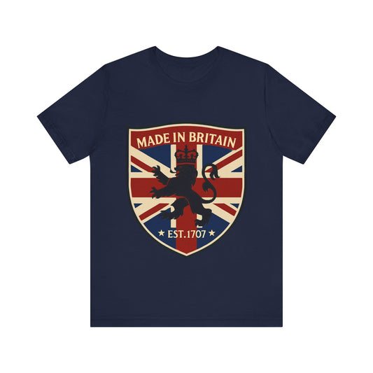 Made in Britain Tee, Casualwear, British Pride Shirt, Gift for National Holidays, Unisex Jersey T-Shirt, Heritage Apparel