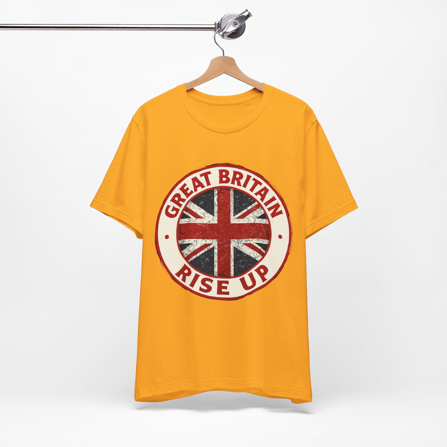 Great Britain Rise Up Tee, Unisex Short Sleeve Shirt, British Pride Apparel, UK Gift, Casual Wear, Patriot T-Shirt