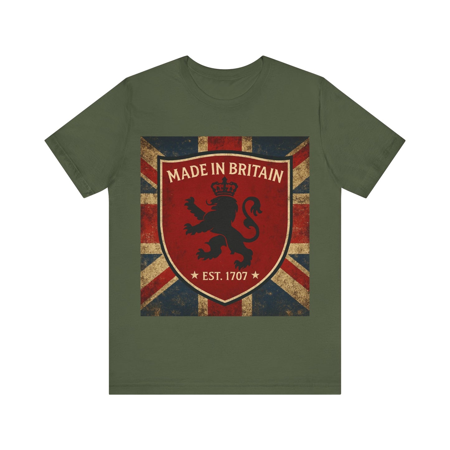 Vintage British Lion Tee, Unisex T-Shirt, Retro England Shirt, Unique Graphic Tee, Gift for Travelers, Made in Britain Apparel