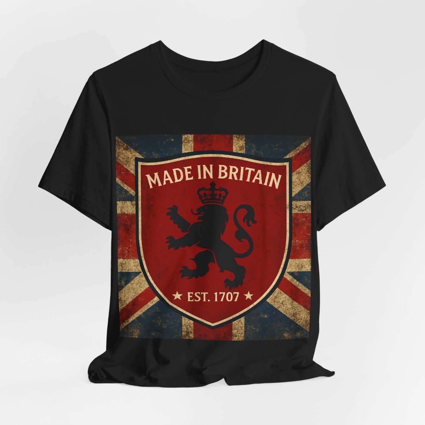 Vintage British Lion Tee, Unisex T-Shirt, Retro England Shirt, Unique Graphic Tee, Gift for Travelers, Made in Britain Apparel