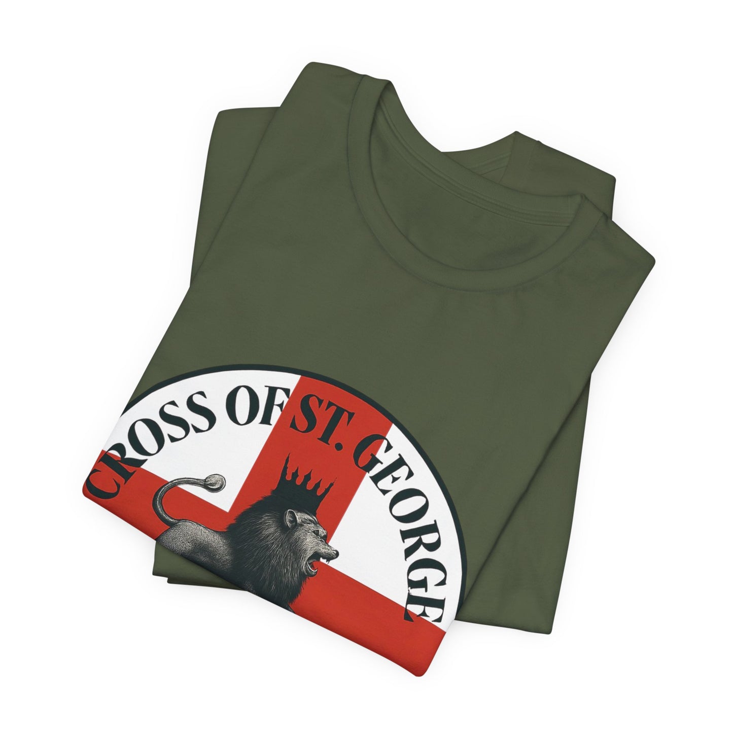 St. George's Heart of a Lion Tee - Unisex Jersey Short Sleeve Shirt, Casual Wear, Sport Fan Gear, Gift for Holidays