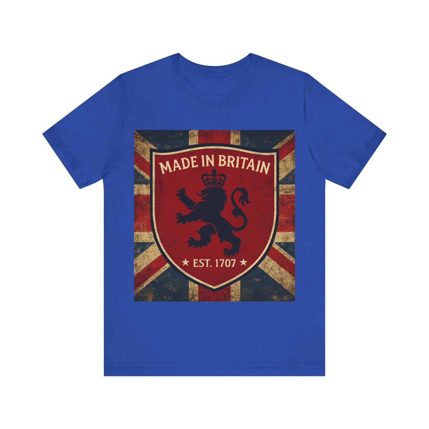 Vintage British Lion Tee, Unisex T-Shirt, Retro England Shirt, Unique Graphic Tee, Gift for Travelers, Made in Britain Apparel