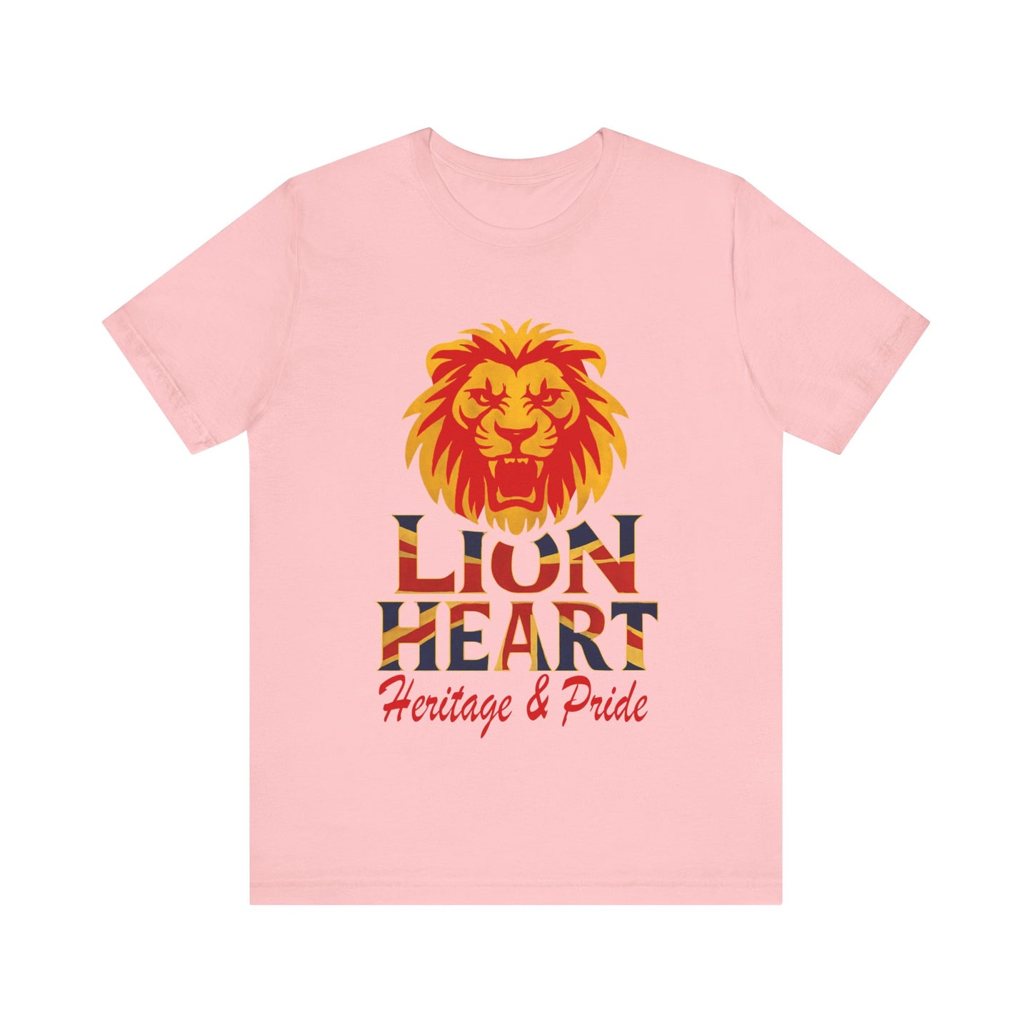 Lion Heart Heritage Tee, Pride T-Shirt, Unisex Casual Top, Gifts for Dad, Birthday Apparel, Family Reunion Wear