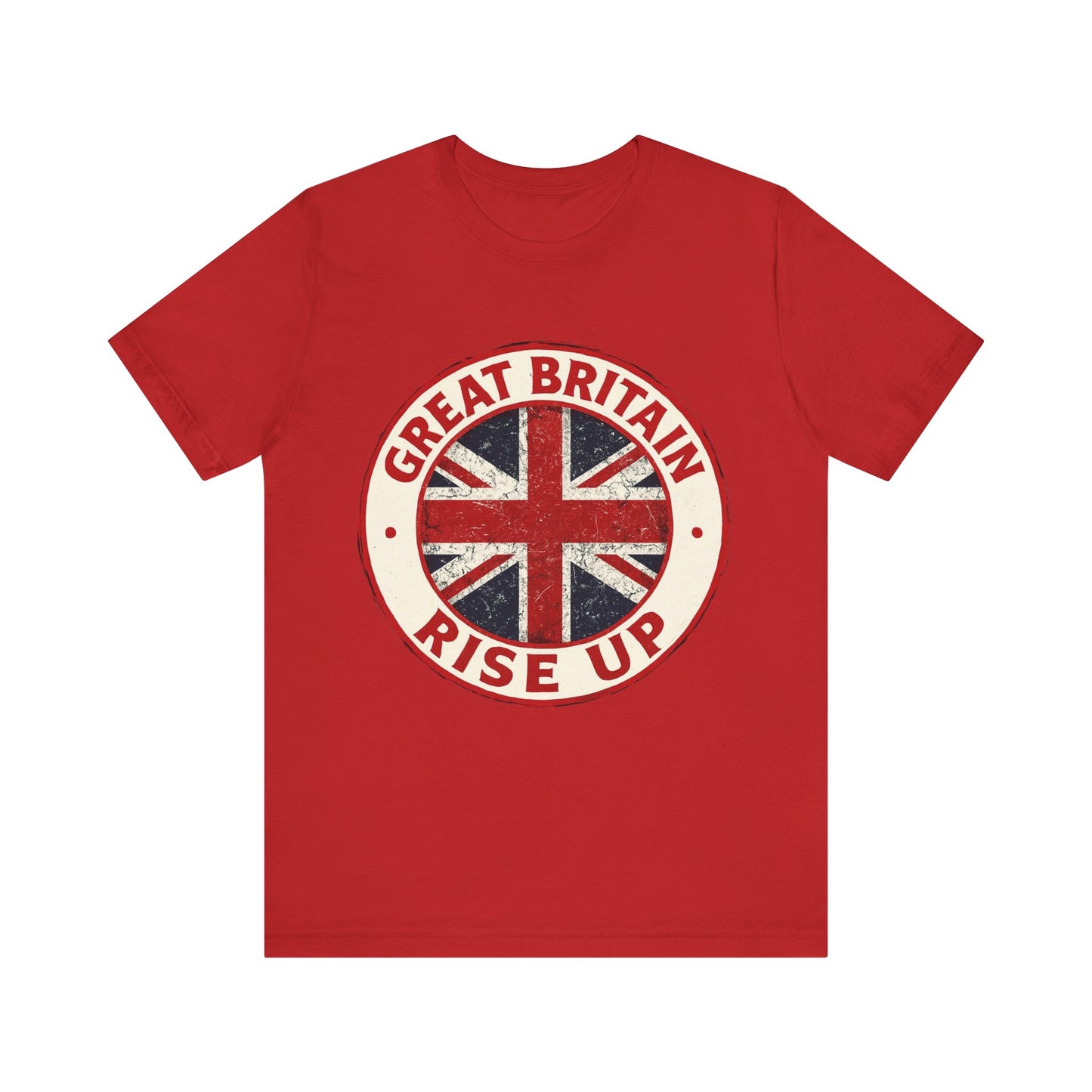 Great Britain Rise Up Tee, Unisex Short Sleeve Shirt, British Pride Apparel, UK Gift, Casual Wear, Patriot T-Shirt