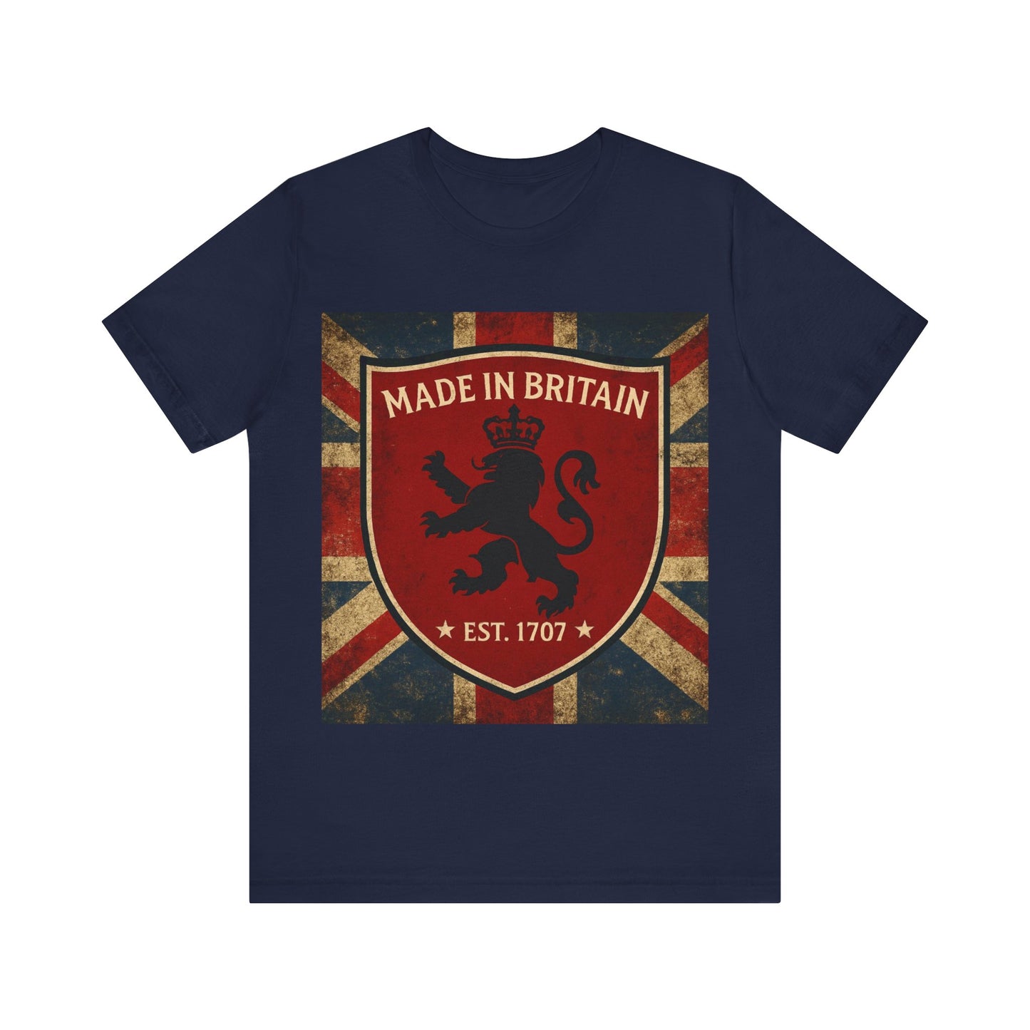 Vintage British Lion Tee, Unisex T-Shirt, Retro England Shirt, Unique Graphic Tee, Gift for Travelers, Made in Britain Apparel