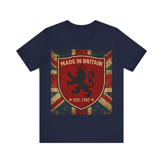 Vintage British Lion Tee, Unisex T-Shirt, Retro England Shirt, Unique Graphic Tee, Gift for Travelers, Made in Britain Apparel