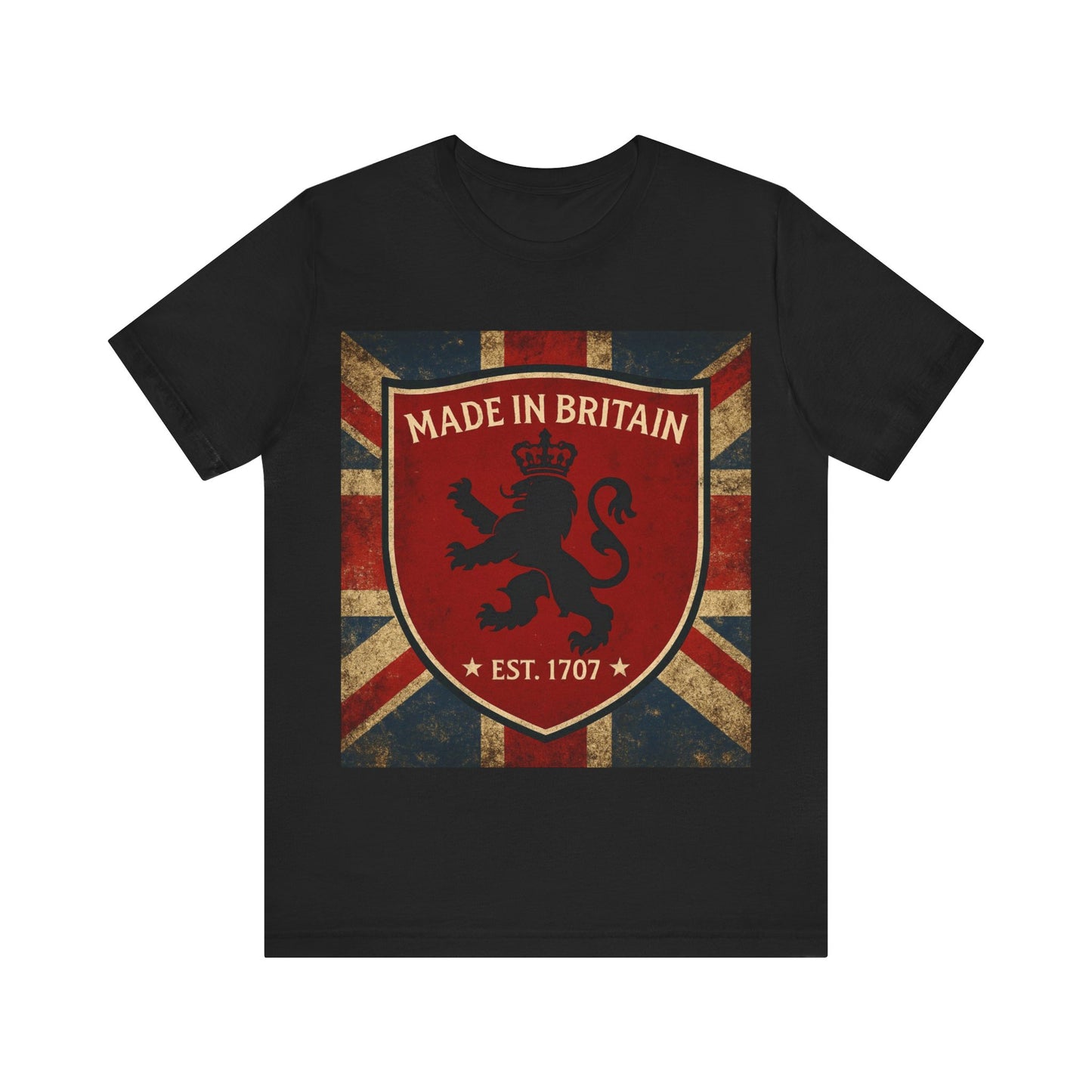 Vintage British Lion Tee, Unisex T-Shirt, Retro England Shirt, Unique Graphic Tee, Gift for Travelers, Made in Britain Apparel