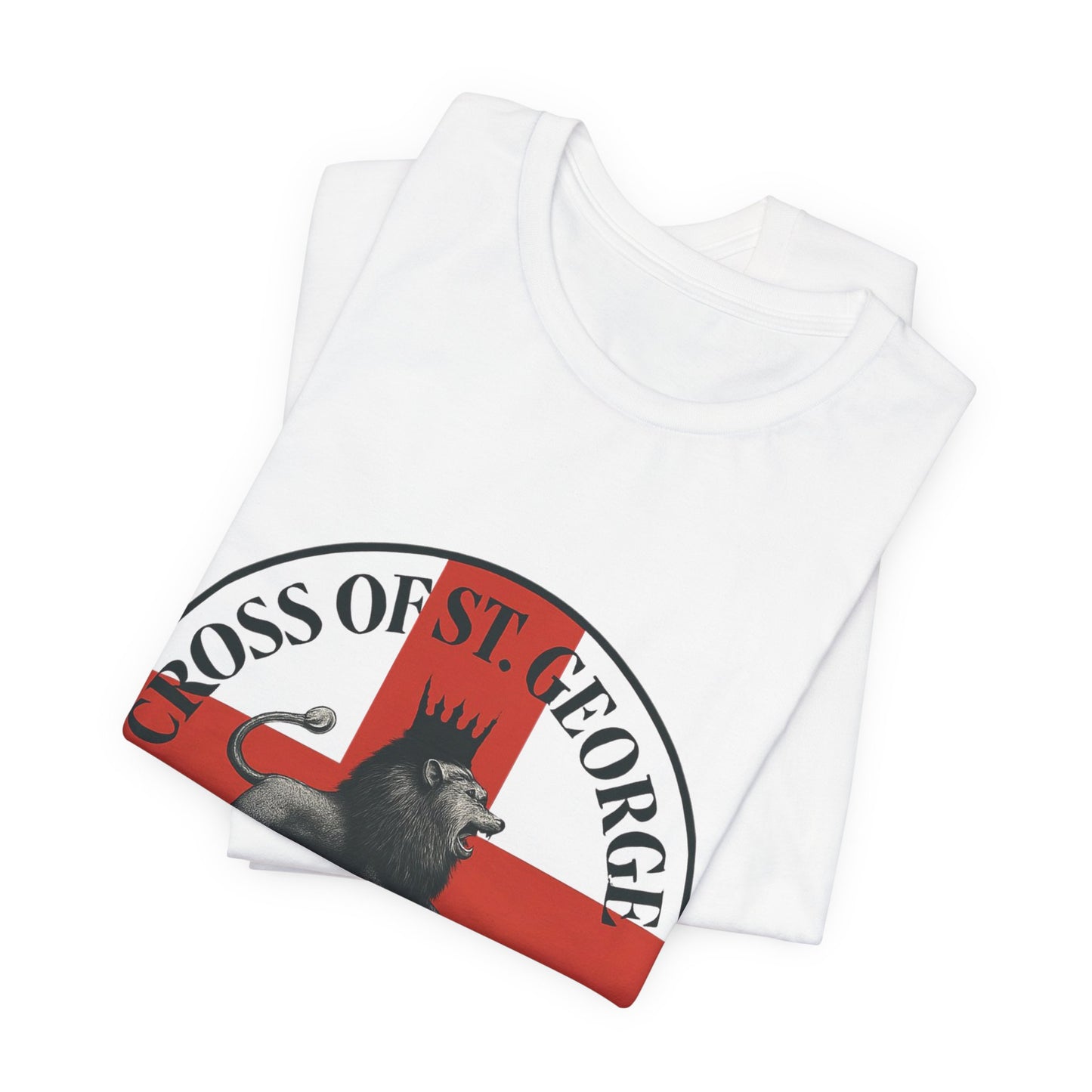 St. George's Heart of a Lion Tee - Unisex Jersey Short Sleeve Shirt, Casual Wear, Sport Fan Gear, Gift for Holidays